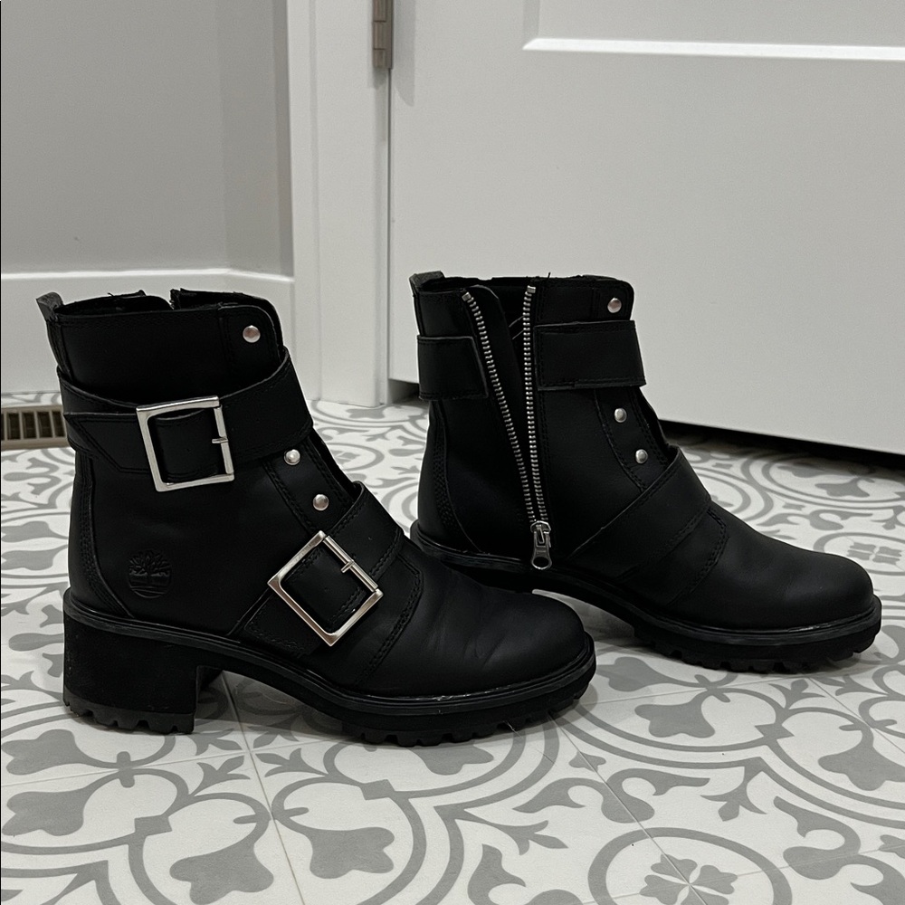 Timberland Black Kori Park Moto Boots